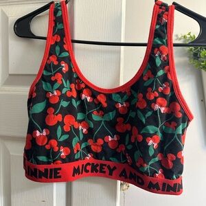Disney Mickey Mouse Red and Black Bra
